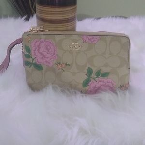 Floral coach purse